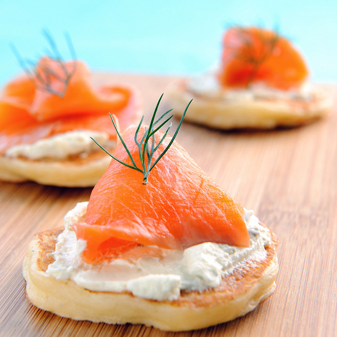 Bouchées de Saumon Fumé et Fromage frais
