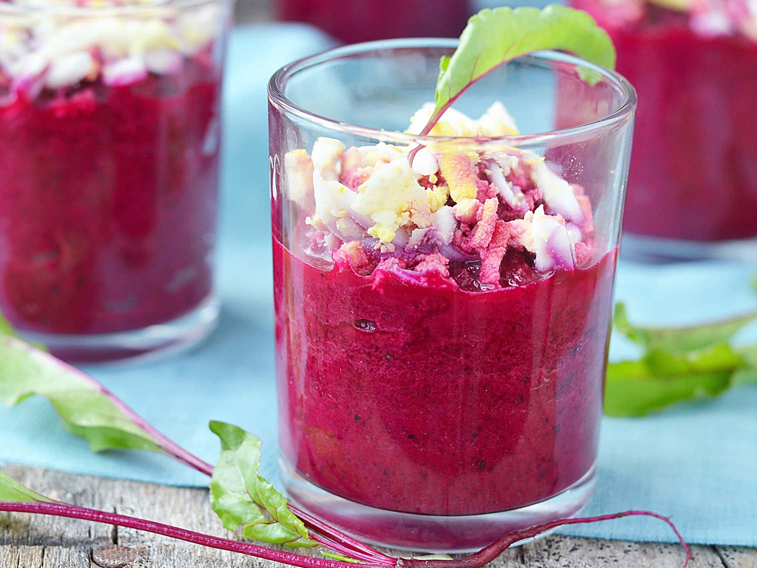 Verrines Houmous de Betterave et Féta