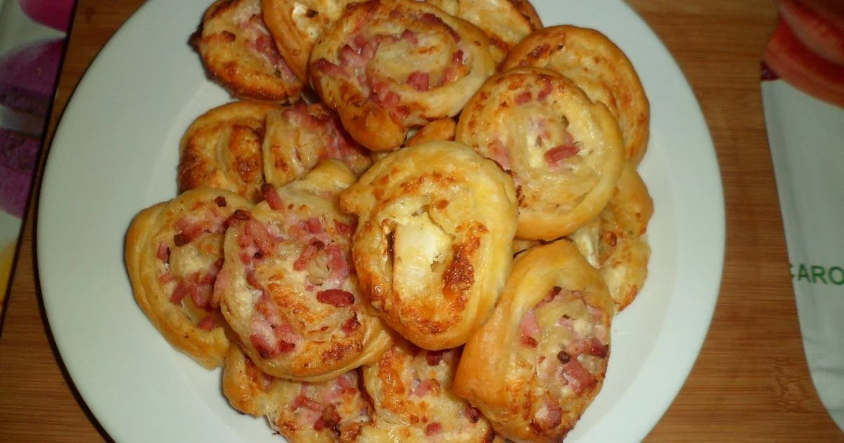 Roulés feuilletés lardons mozzarella